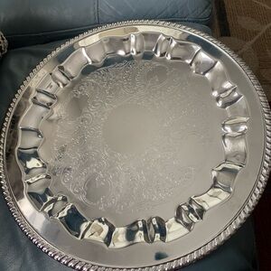 Hellerware Elegant Chromium Large Serving Platter - Vintage, Beautiful